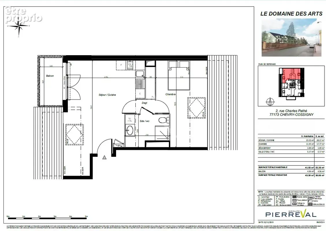 Appartement Chevry Cossigny 2 pièces 52 m2 - photo 9