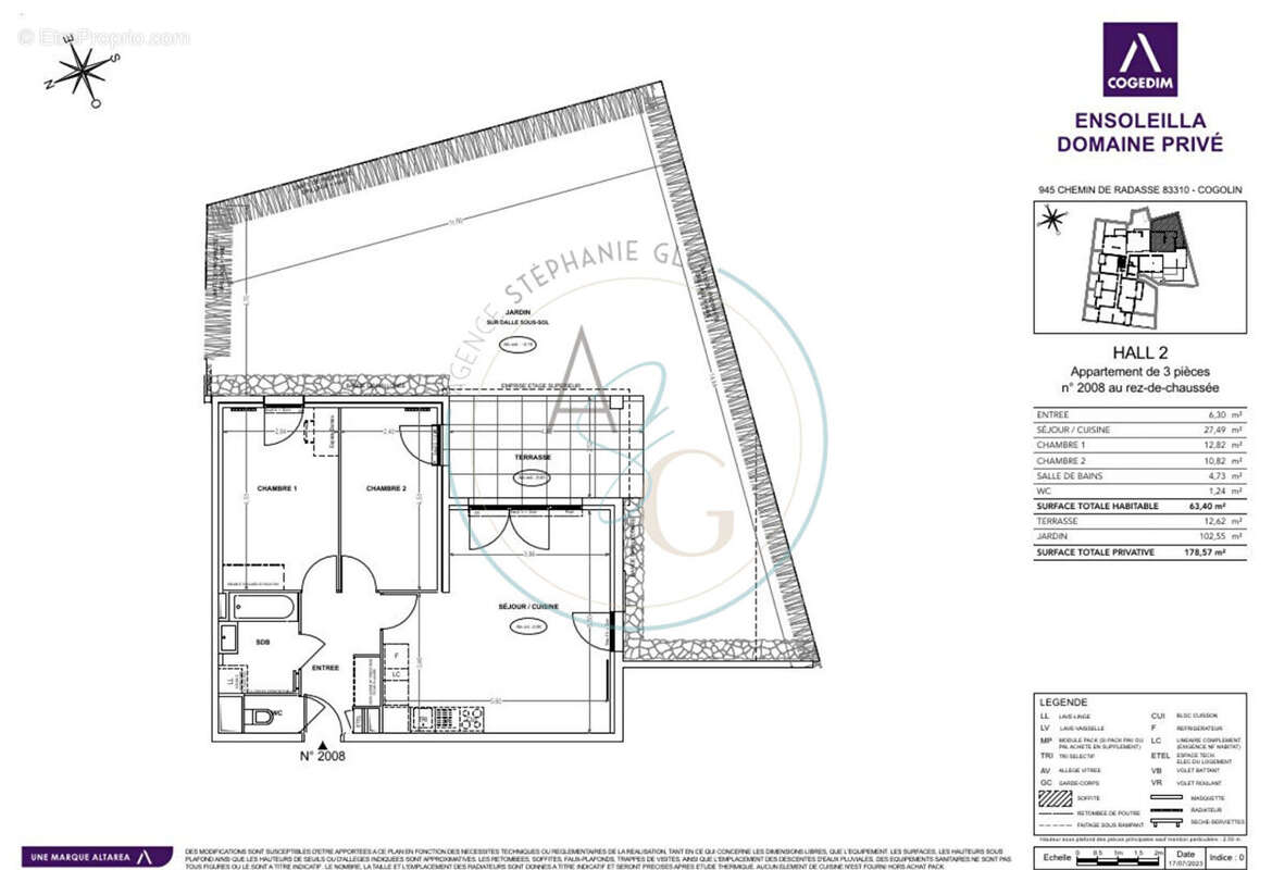Appartement à COGOLIN