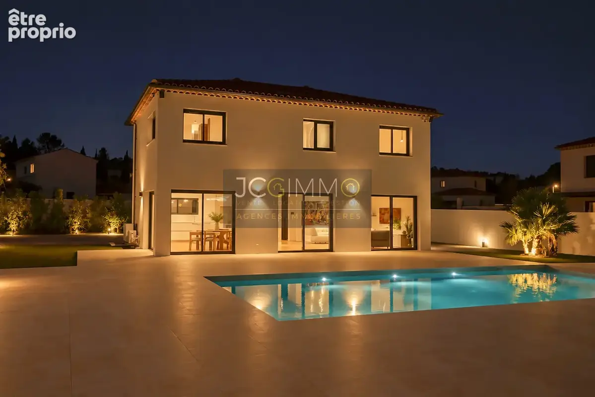 Villa contemporaine neuve   150 m2   terrain 1 200 m2   piscine   vendue entièrement meublée - photo 2