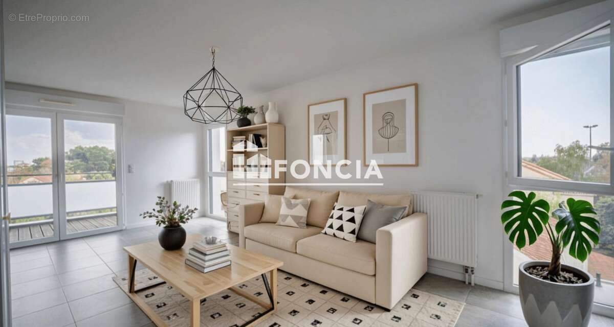 EXCLUSIVITE FONCIA quartier NANTES SUD / BOURDONNIERES : bel appartement T3 récent avec balcon, stationnement couvert, à proximi - photo 5