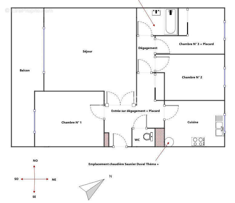 Appartement à VILLEPARISIS