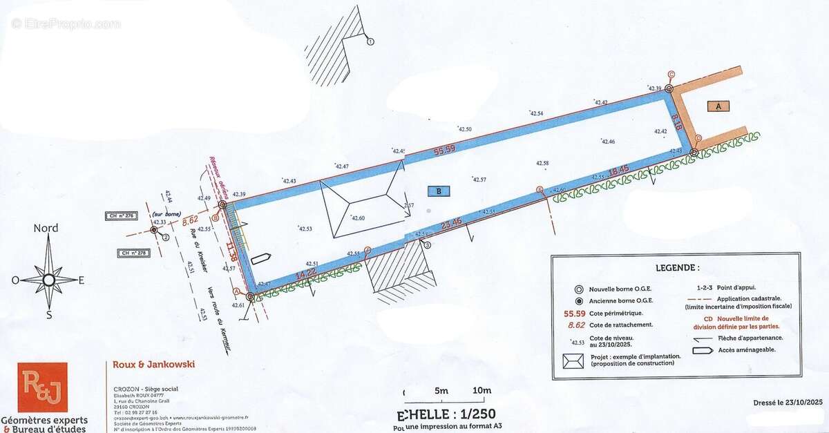Terrain à CAMARET-SUR-MER