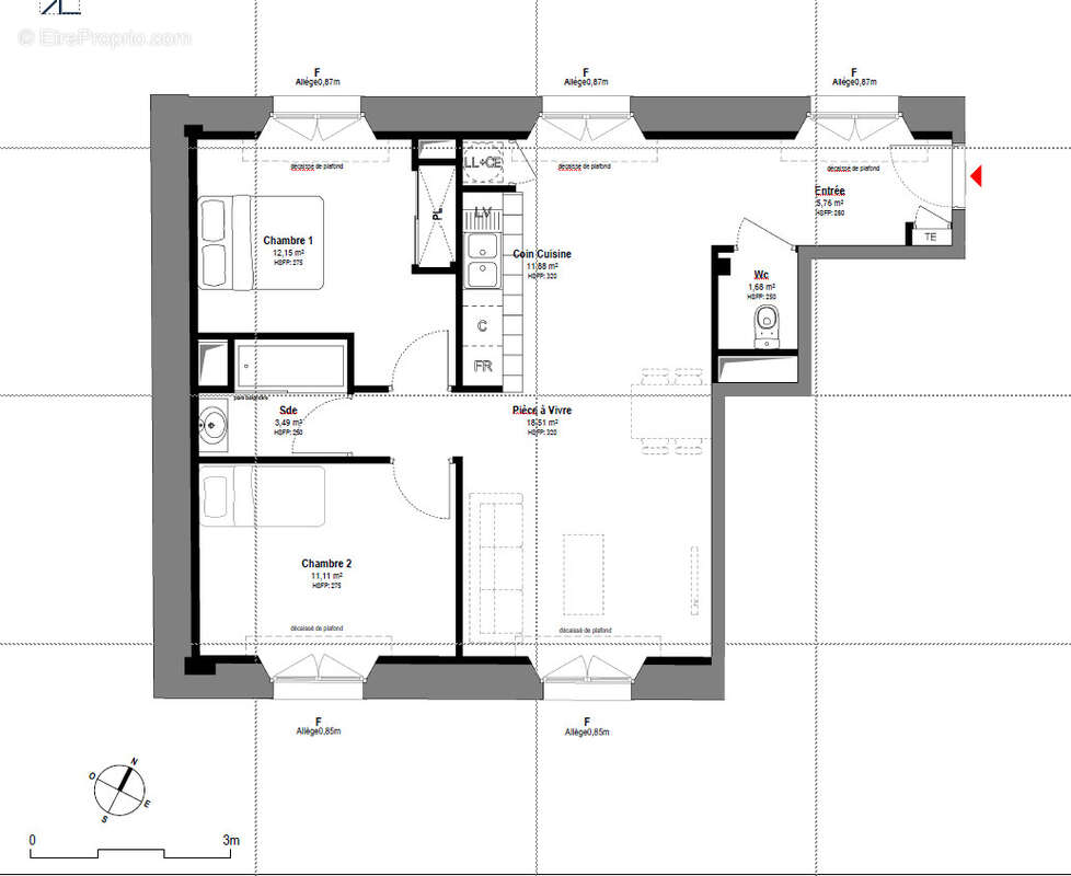 Appartement à FONTAINEBLEAU