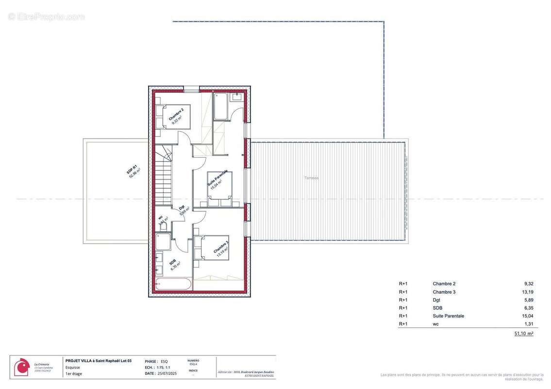 Terrain à SAINT-RAPHAEL