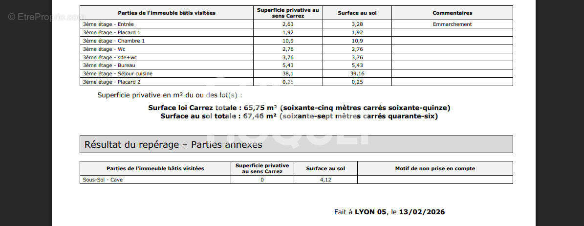 Appartement à LYON-5E