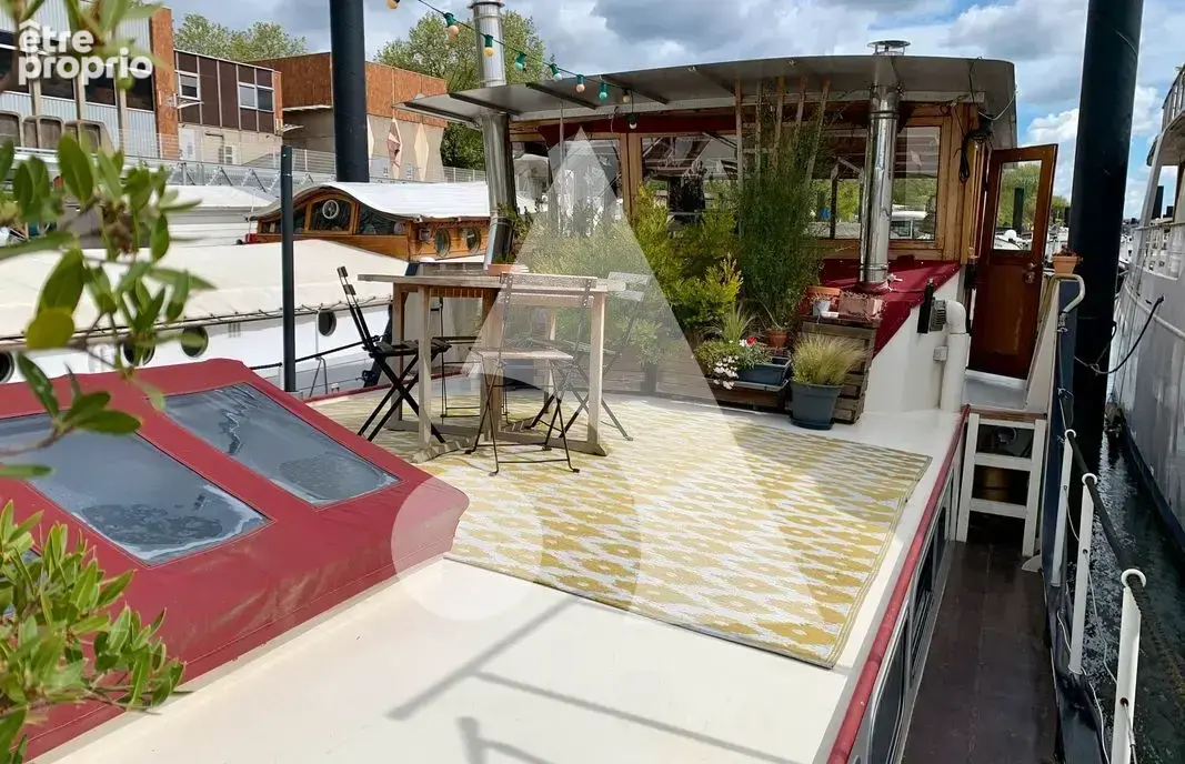 Péniche navigante 80 m² - Terrasse 60 m² - Port privé Asnières - photo 6