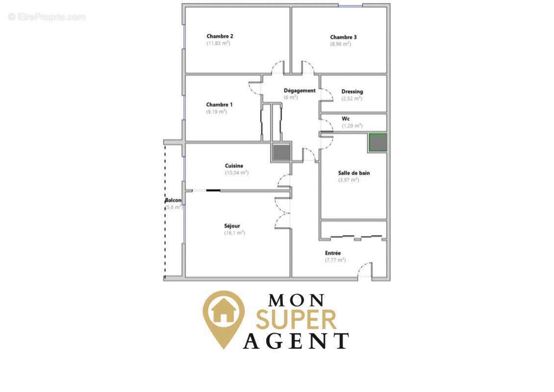 Appartement à MELUN