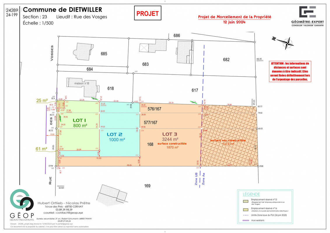Terrain à DIETWILLER