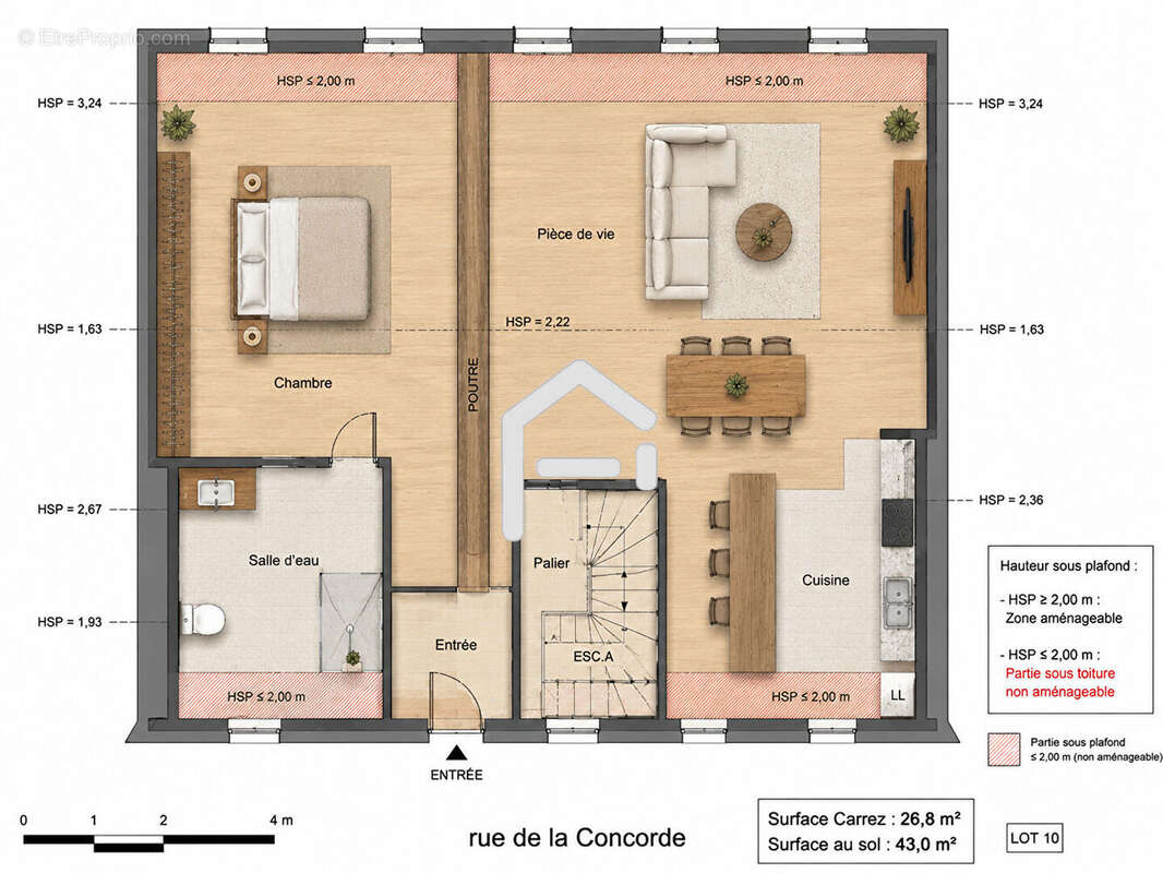 Appartement 44 m² à Toulouse  - photo 2