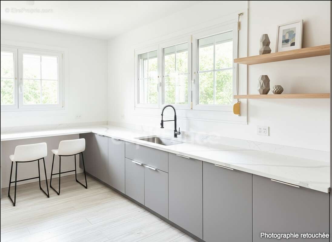 À vendre - cucq - maison individuelle semi plain-pied 142 m2 - 6  pièces - sous sol - jardin clos - photo 6