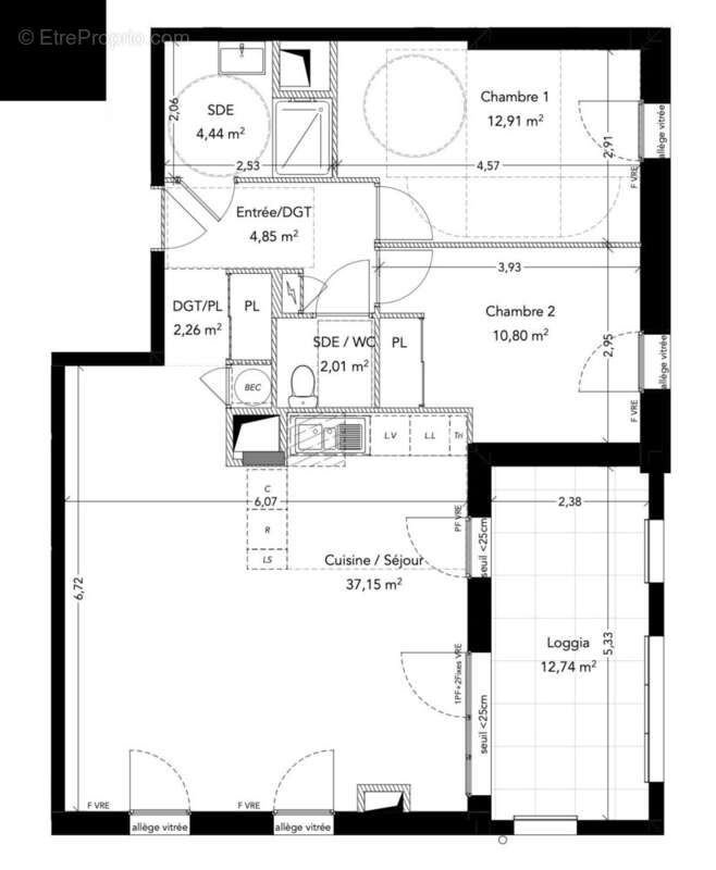 Appartement à PAIMPOL