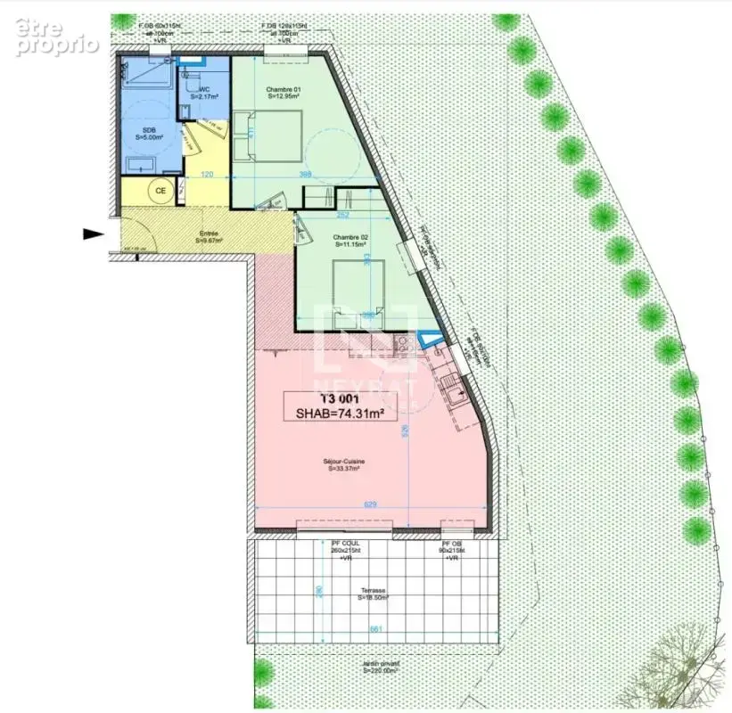 Saint-raphaël – boulouris - appartement 3pc avec grand jardin privatif - photo 2
