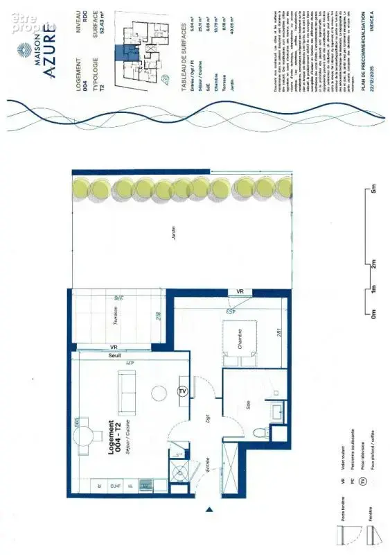 Appartement Agde 2 pièce(s) 52.43 m2 avec jardin et parking - photo 4