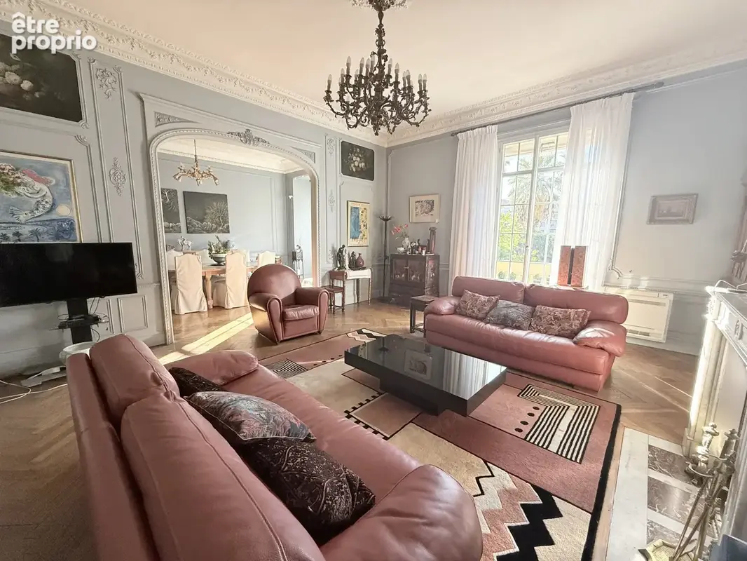 Nice    appartement bourgeois avec vue sur parc 224 m2   garage   calme -- bourgeaois - photo 9