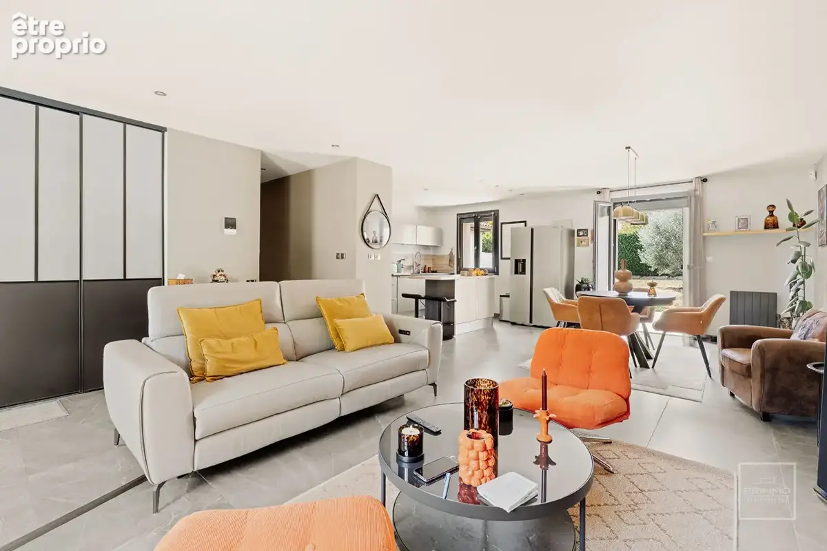 Montanay, maison plain pied 124 m² avec jardin et piscine - photo 2