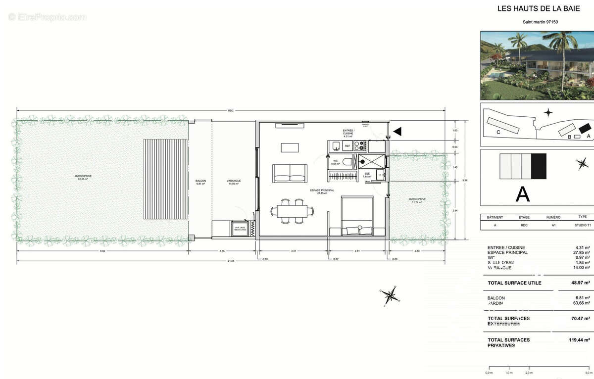 Appartement à SAINT-MARTIN
