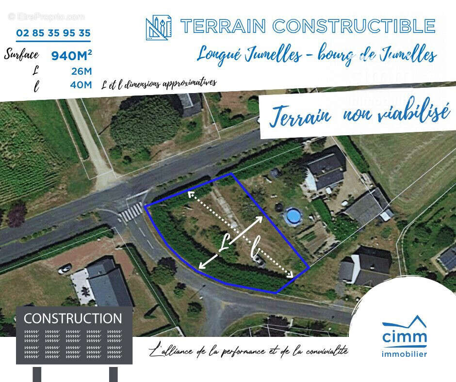 Terrain à LONGUE-JUMELLES
