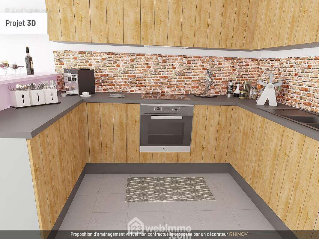 Cuisine (photo projet) - Maison à BONDOUFLE