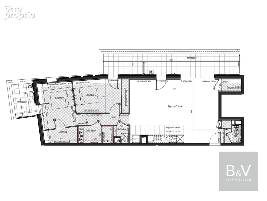 Bel appartement 3 pièces de 78 m² avec terrasses - photo 6