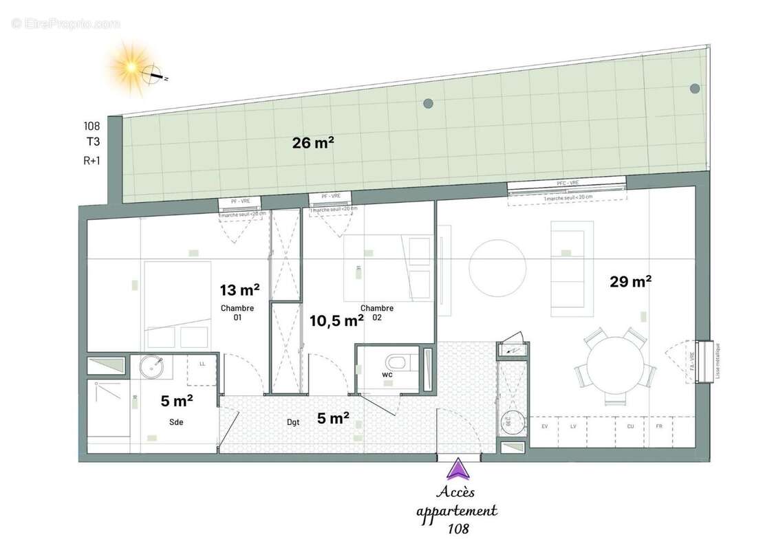 Photo 7 - Appartement à CLARENSAC