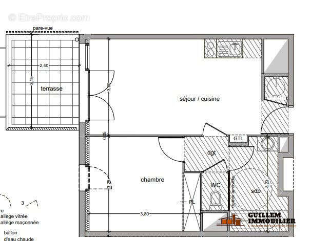 Appartement 41 m² à Vitrolles  - photo 2