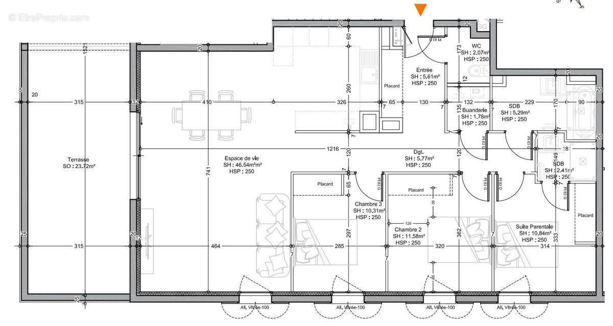 Appartement à L'ARBRESLE