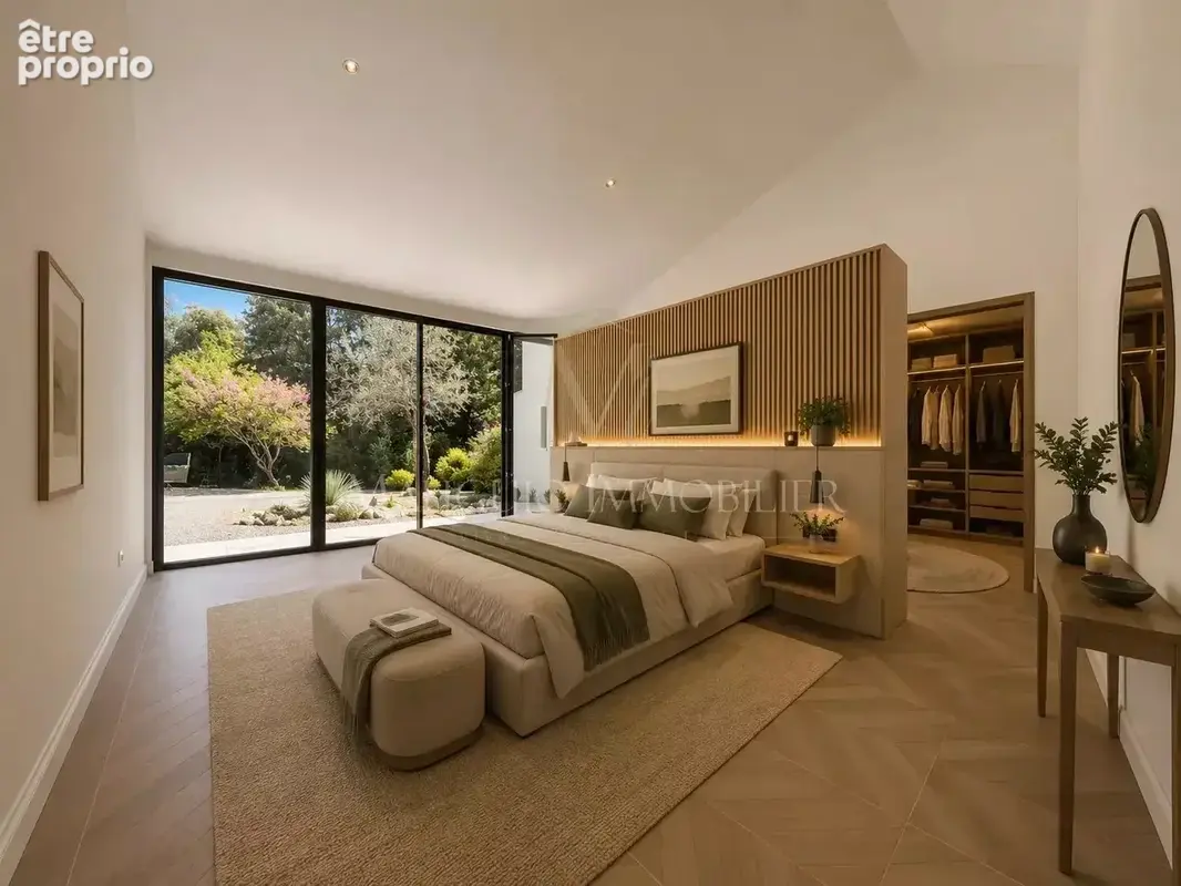 Maison contemporaine F6 sur un terrain de 2030 m² boisé avec piscine. - photo 5