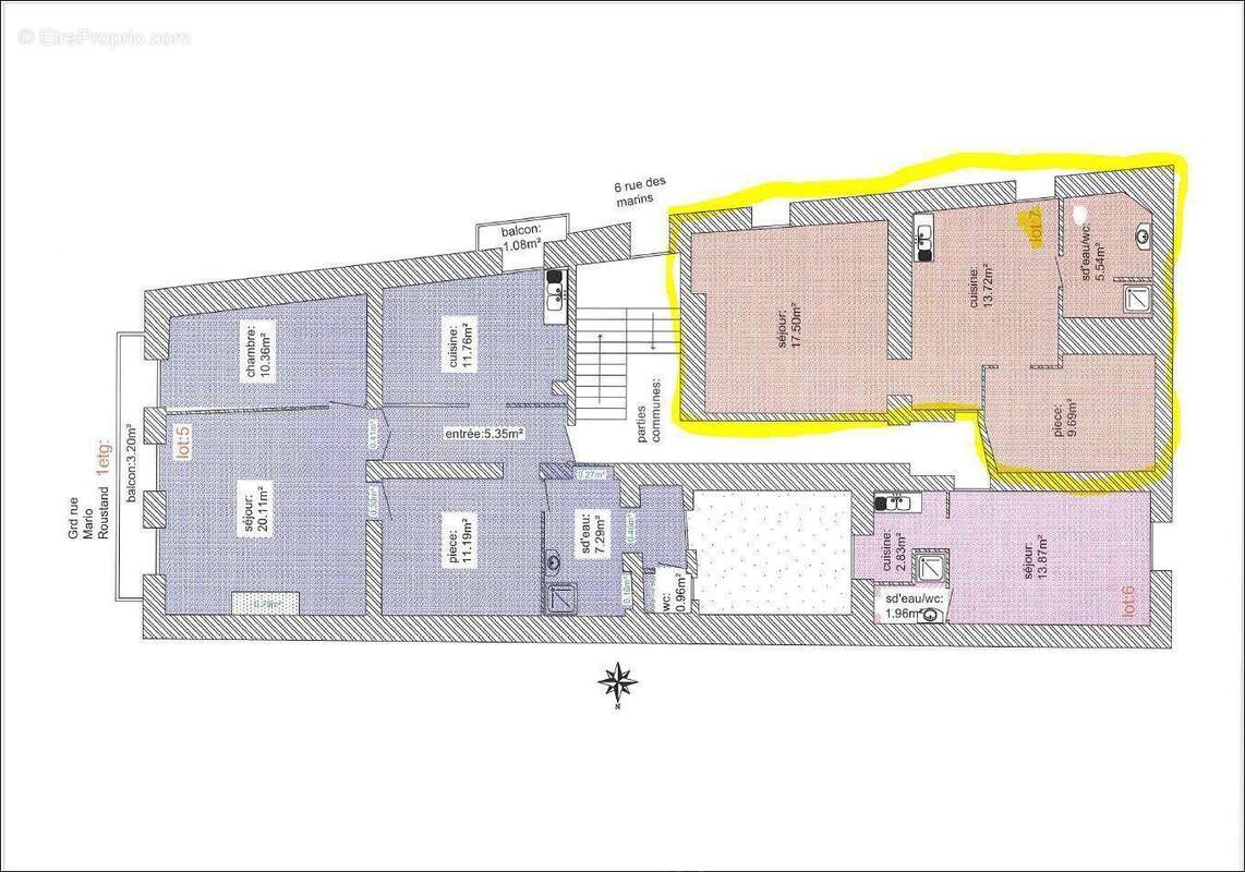 Plan de l'appartement - Appartement à SETE