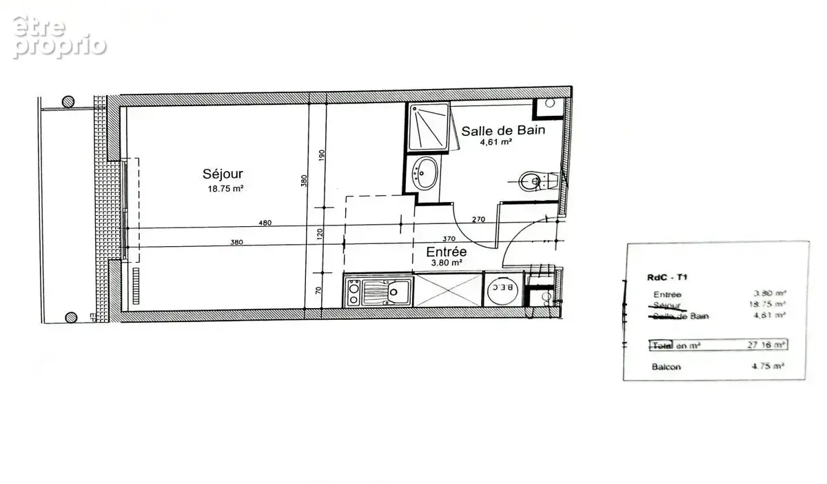 Appartement 1 pièce 27 m² à vendre à Sautron (44880) - photo 2