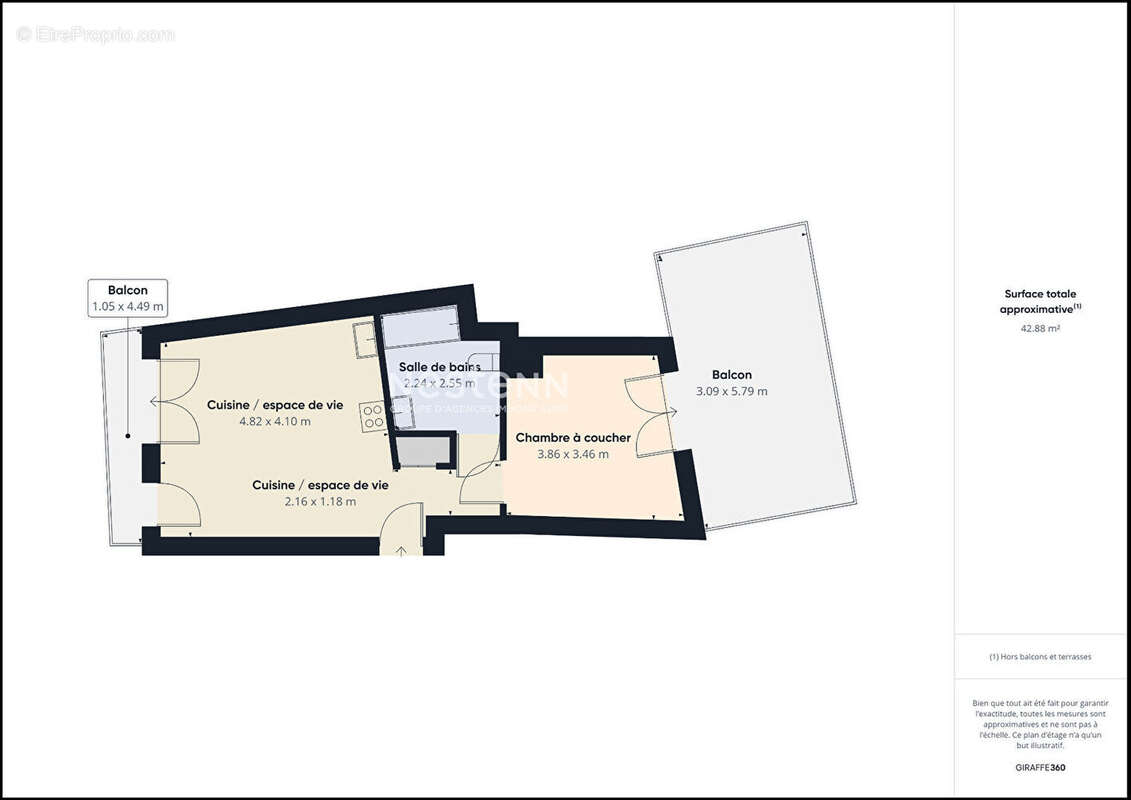 Appartement à VILLENEUVE-LA-GARENNE