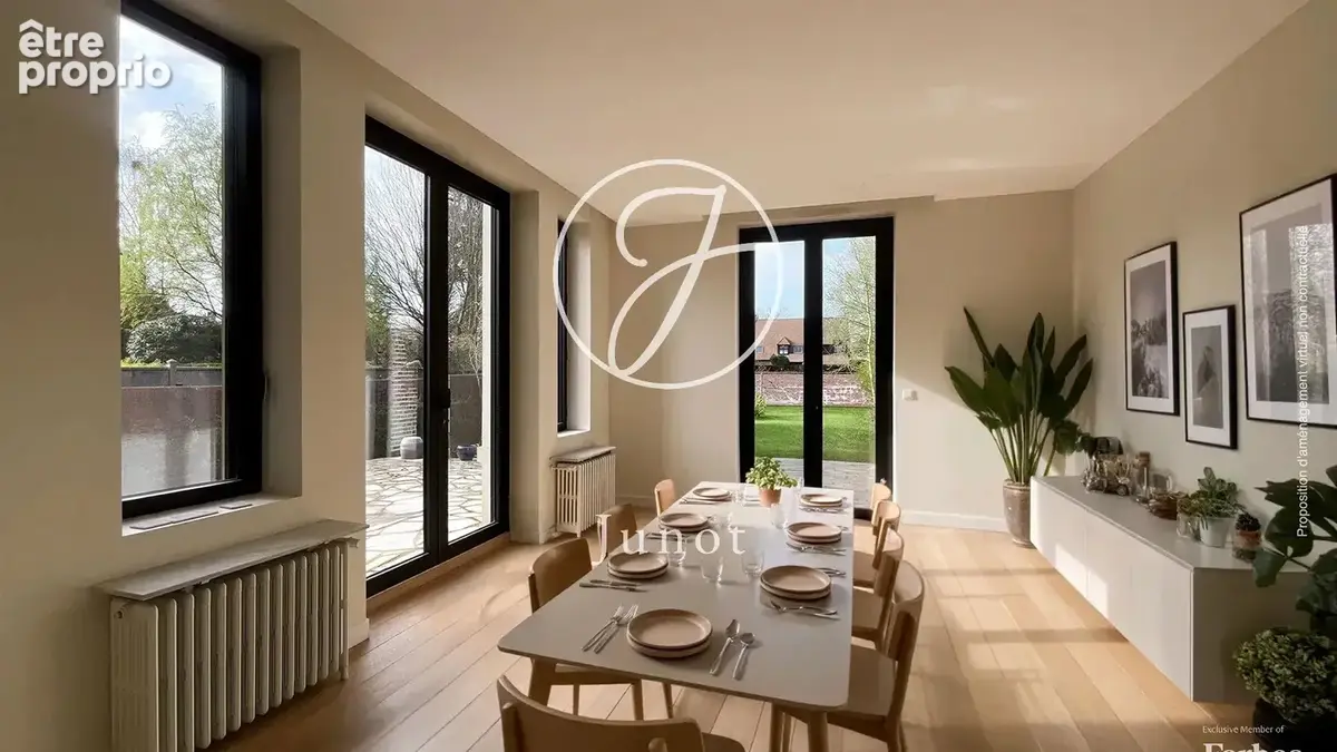 Marcq-en-Baroeul  – BROSSOLETTE – Maison à vendre – 8 pièces – 292,1m² loi Carrez – 6 chambres - Bureau – Terrasse – Jardin – St - photo 3