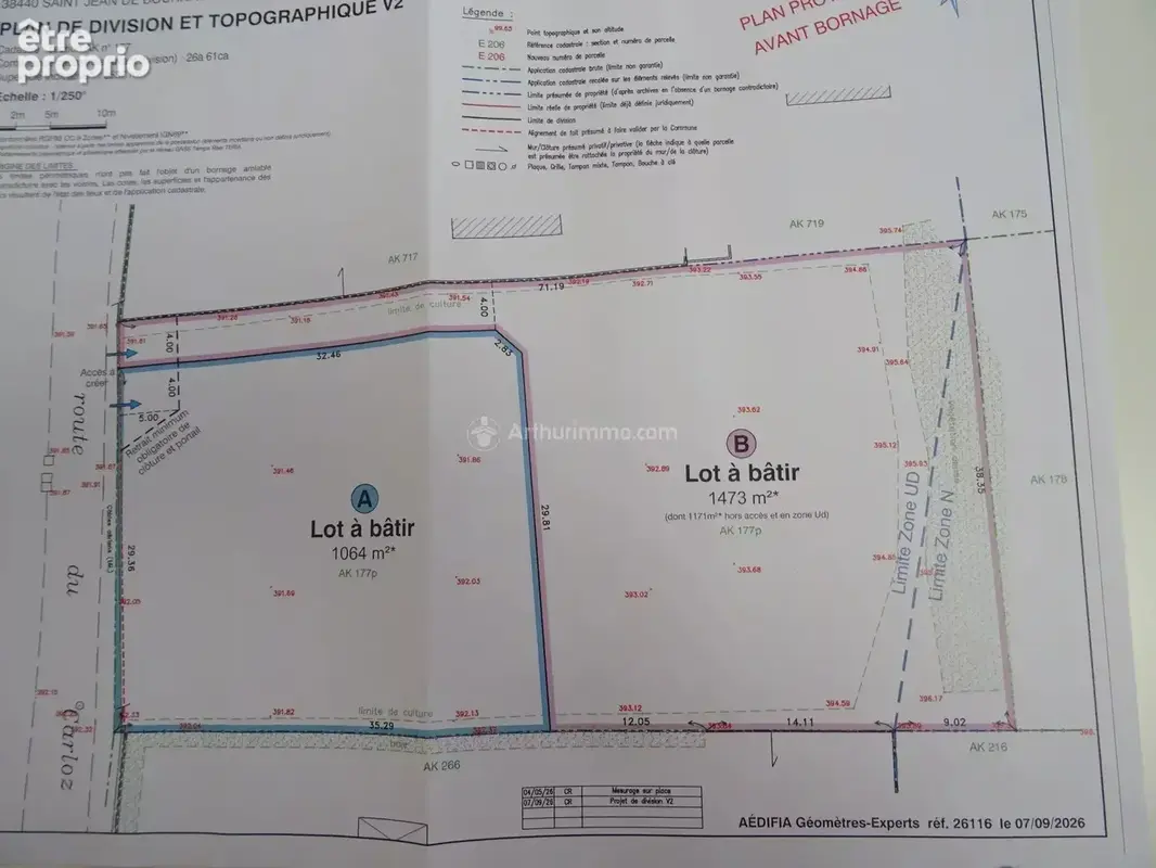 Vente Terrain Saint-jean-de-bournay(38440) 139 500ï¿œ - photo 3