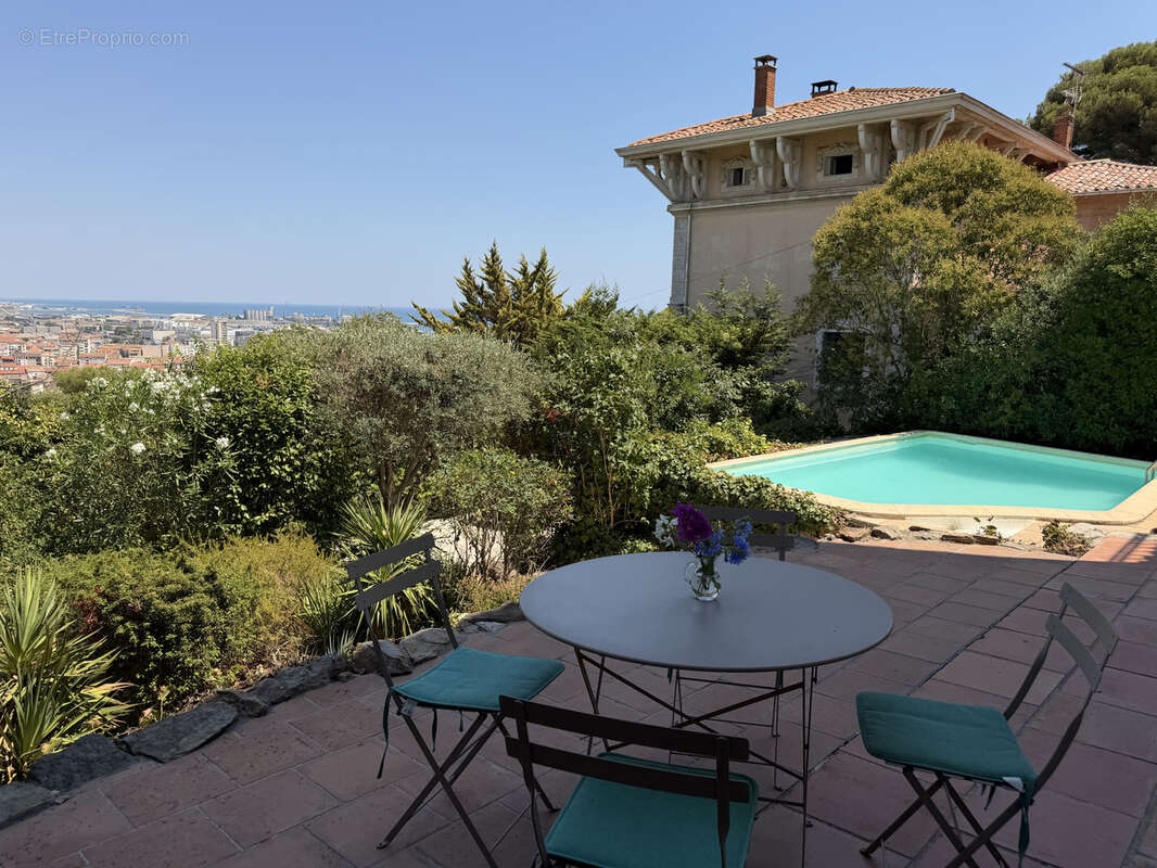 Sète, mont saint Clair, maison de charme avec belle vue mer et ville, - photo 2