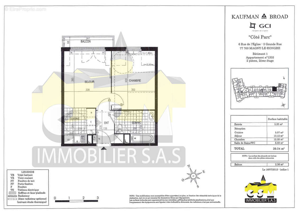 Appartement à MAGNY-LE-HONGRE