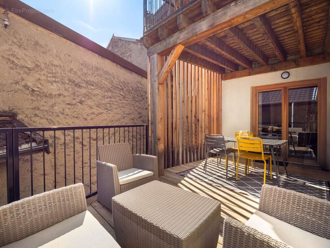 Terrasse - Appartement à EVIAN-LES-BAINS