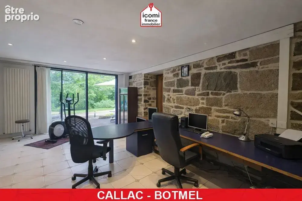 Cotes-d'armor - callac (22160) - a vendre - propriete de charme de +250m² avec 6 chambres + 1 bureau sur 1550 m² de terrain - dp - photo 6