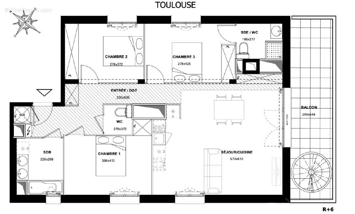 Dernier etage rooftop 60 m2 - photo 2
