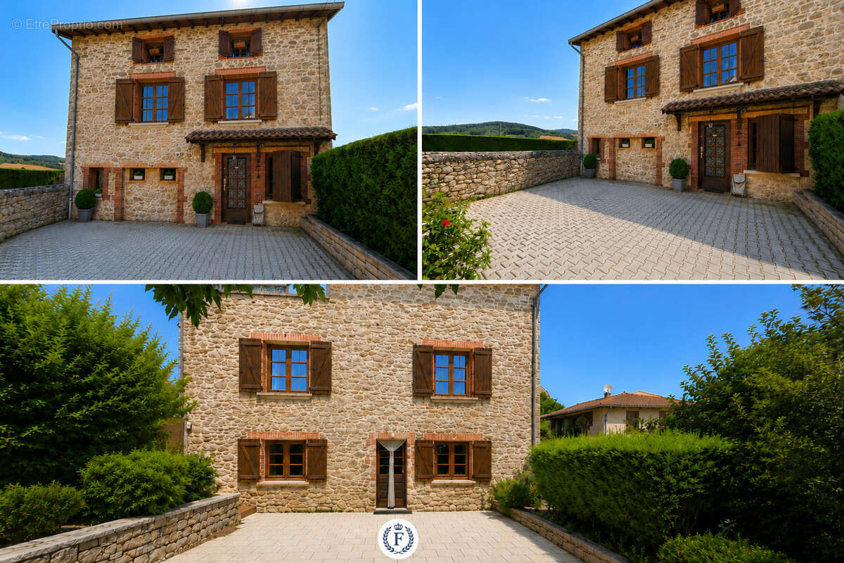 1 heure de Lyon : charmante maison de village avec garage double et terrain arboré. - photo 22