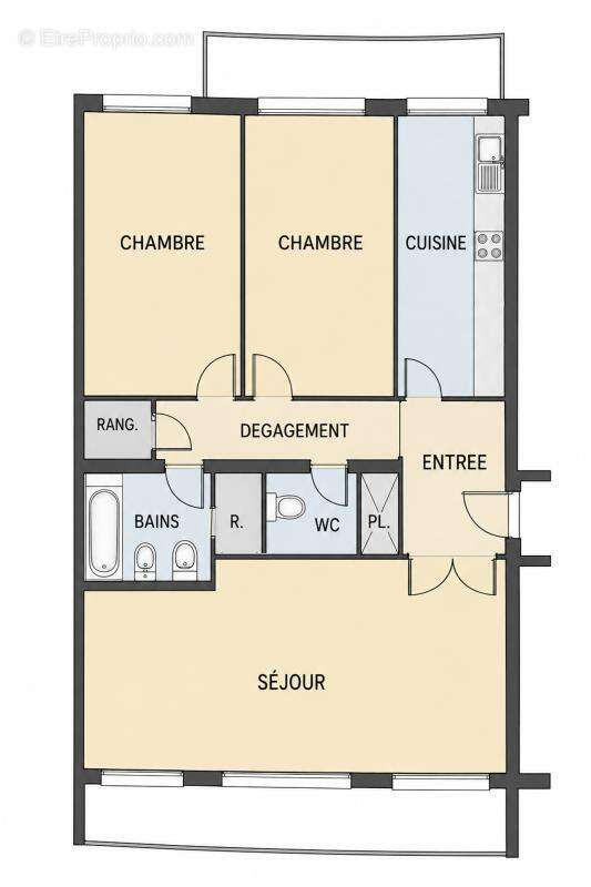 Appartement à PARIS-15E