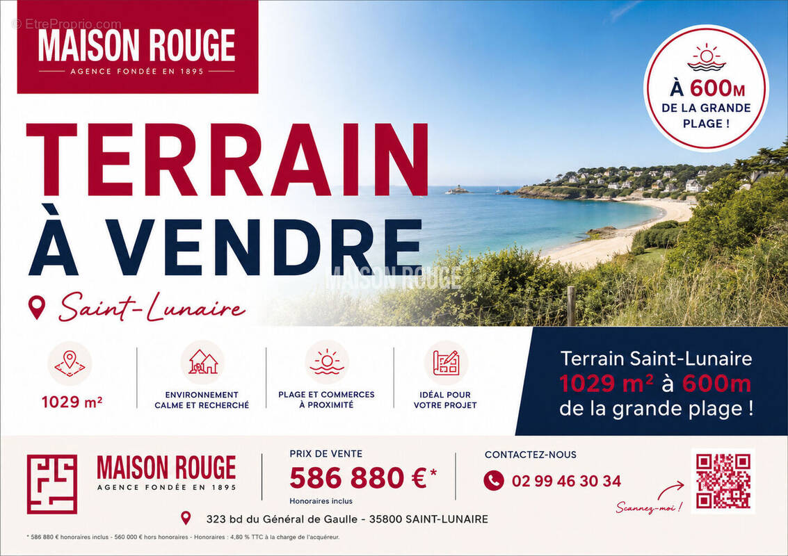 Terrain à SAINT-LUNAIRE