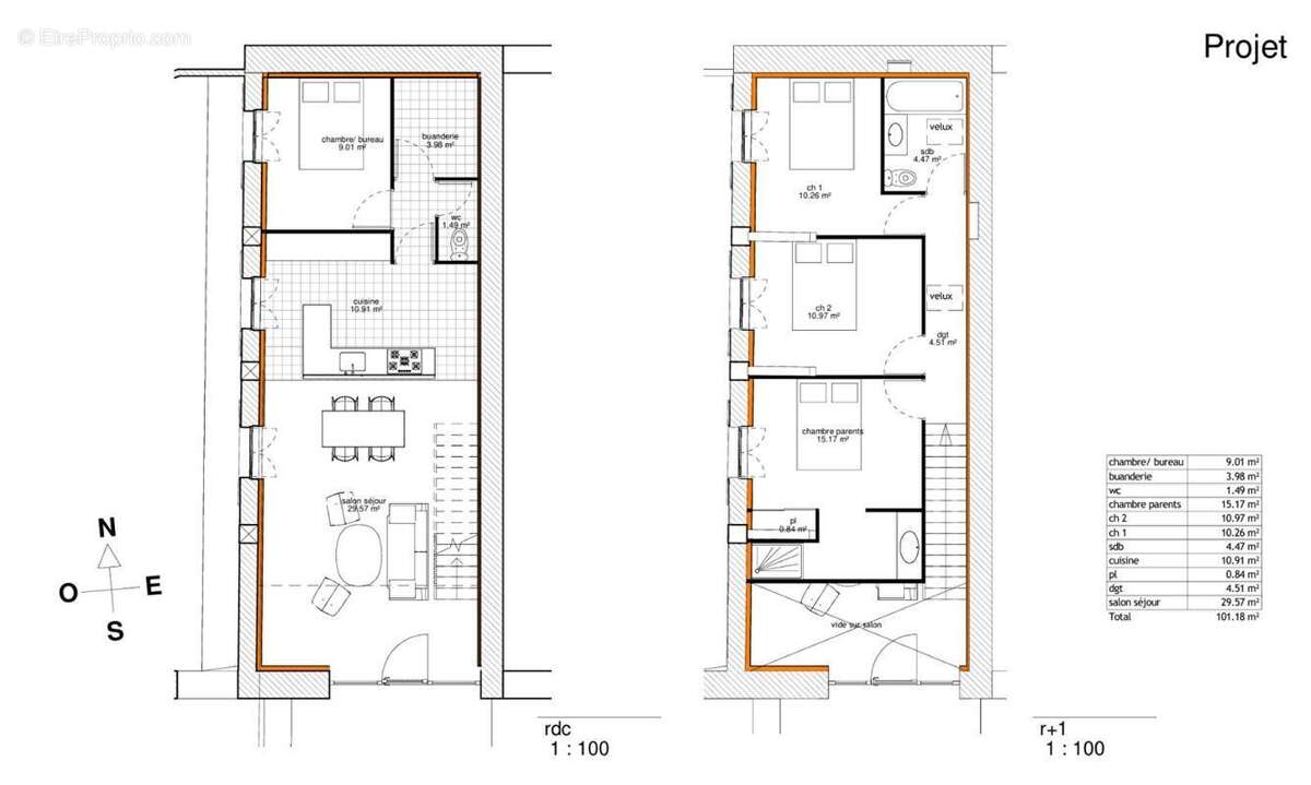 À vendre Grange à rénover avec permis accepté 101 m² - Val de Virvée - photo 4