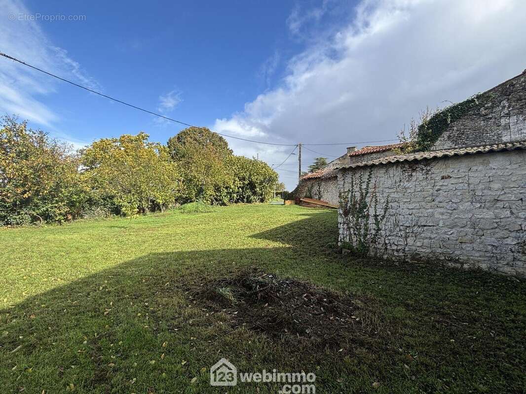 Côté rue, la façade mesure environ 25 m, avec un accès voiture possible, - Terrain à MONTAMISE