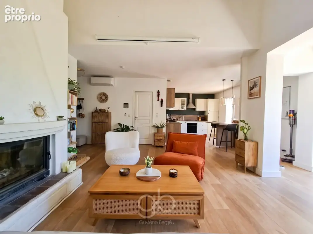 Sommieres (30250)  t5, 3 chambres  plain-pied  piscine, grand jardin au calme - photo 3