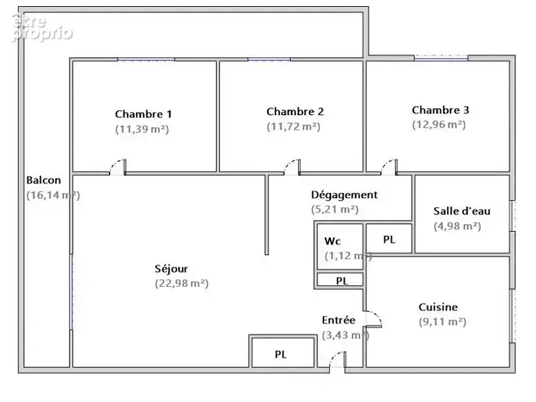 Appartement T4 familial avec grand balcon - Monplaisir - photo 14