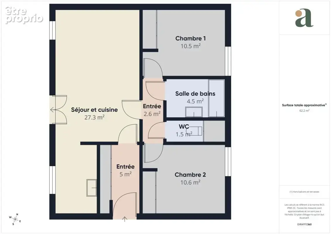 Coup de cœur à Survilliers : T3 62 m² traversant ultra lumineux avec terrasse & jardin et vue sur le Pigeonnier - photo 13