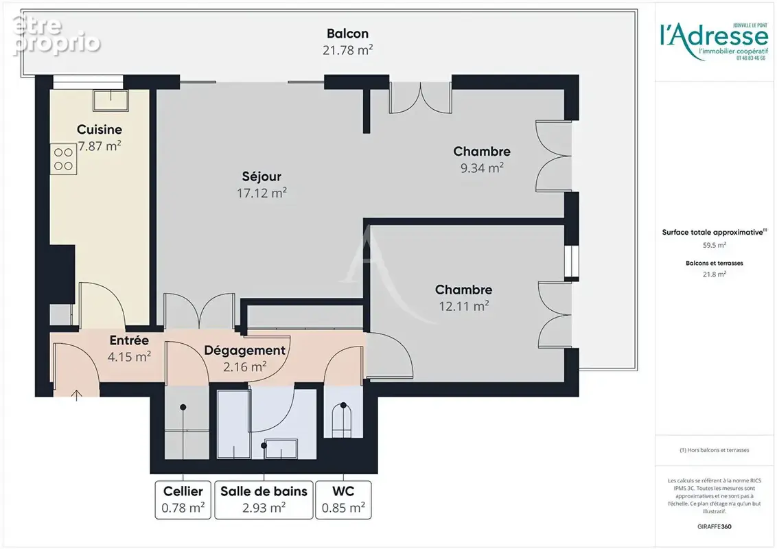 Appartement Maisons Alfort 3 pièce(s) 60.10 m2 - photo 8