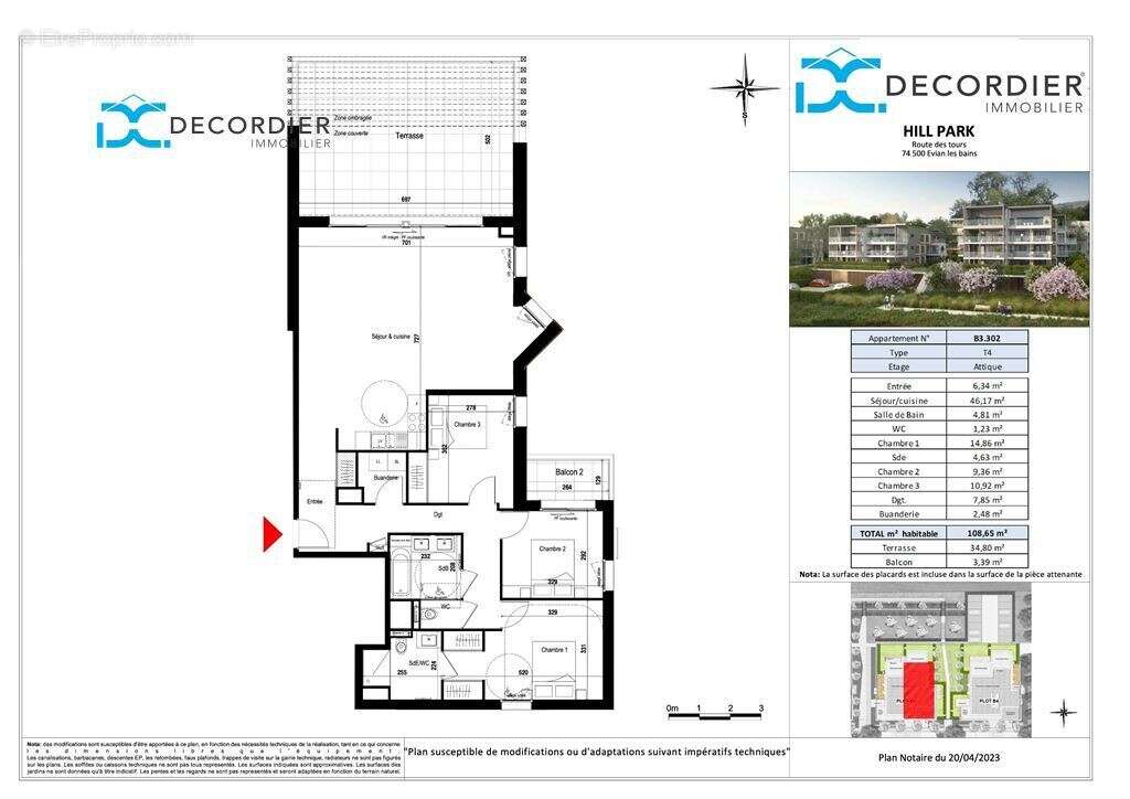Appartement à EVIAN-LES-BAINS