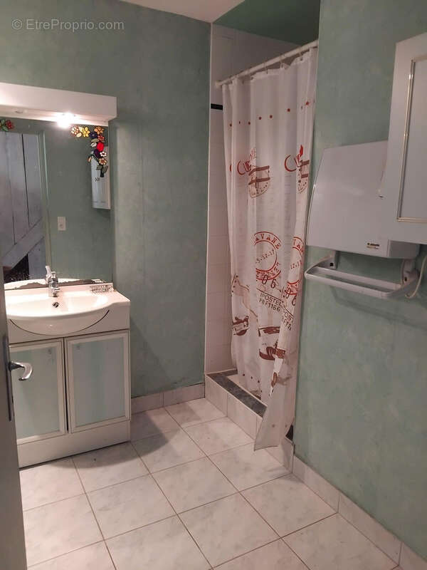 une salle de bains avec douche - Maison à VILLOTTE-DEVANT-LOUPPY