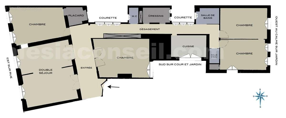 lecl118-bail-plan - Appartement à PARIS-14E