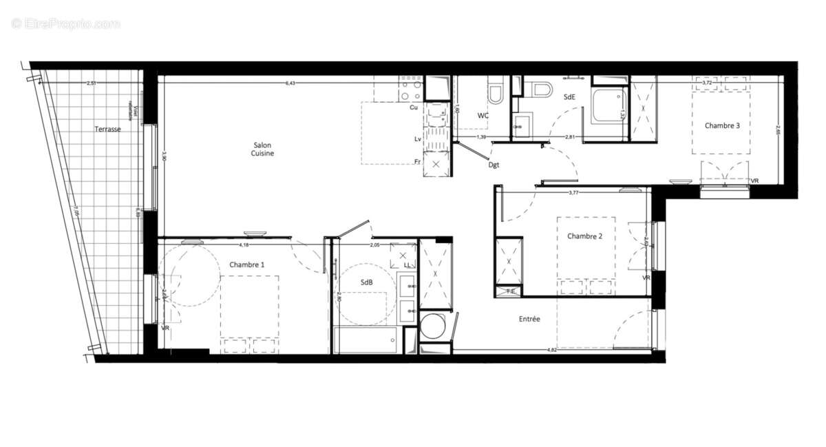 Appartement 85 m² à Valergues  - photo 9